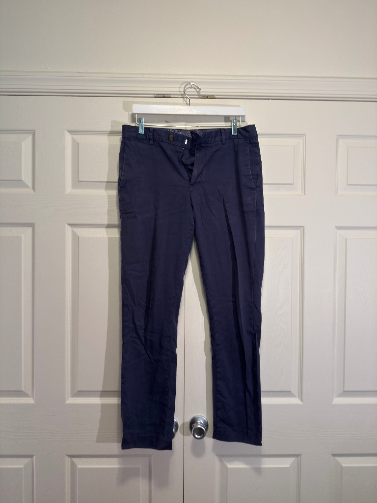 Bonobos Jetsetter Italian Trousers Navy Slim Fit 32x32